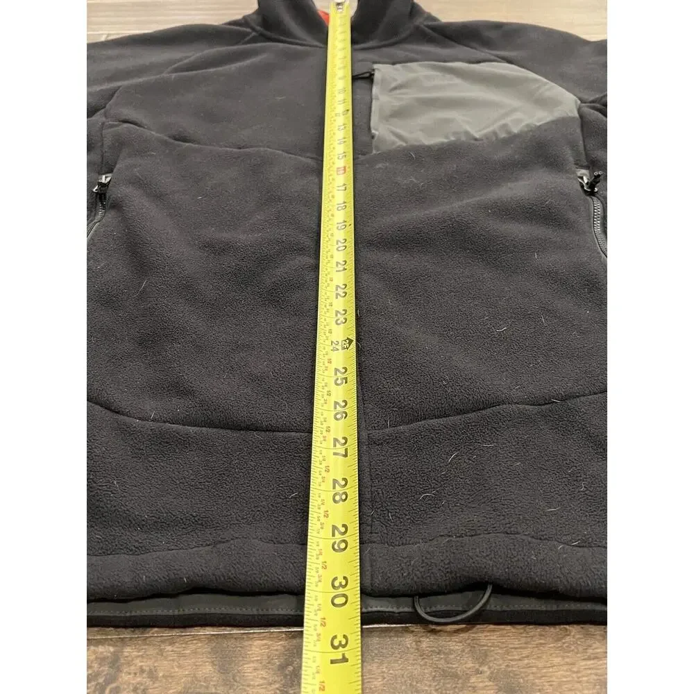 The North Face Mens Black ChImborazo Sherpa Lined Full Zip Fleece Jacket Size L